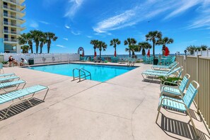 Beach side pool