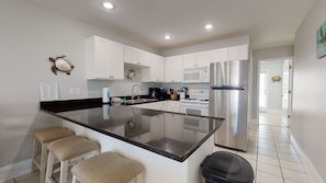 Fully stocked kitchen