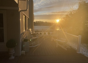 Beautiful Sunrise every morning on your private deck 
