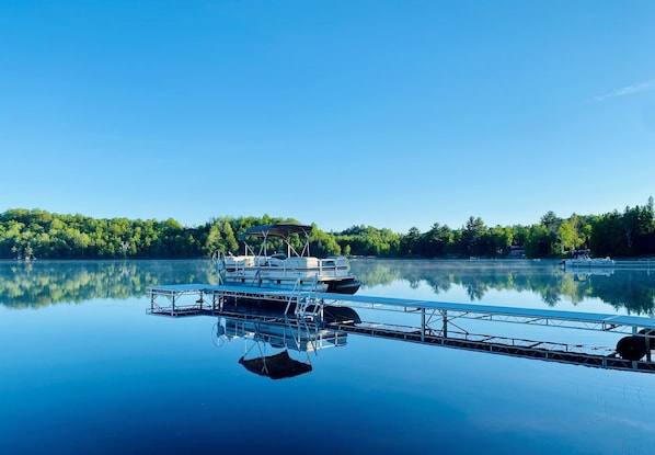 View of dock from beach