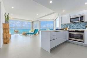 Kitchen and Living room