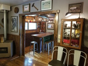 Bar view from dining room.