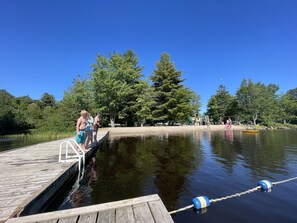 Public beach 800 meters from the cottage