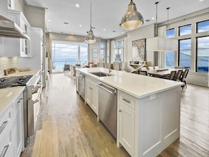 2nd floor | Spacious Living Room & Kitchen | Beautiful Ocean Views