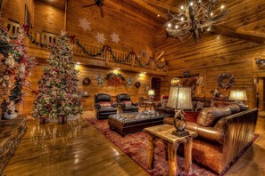 Great Room with upper level walkway