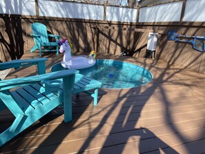 Grab a glass of wine & Relax in the heated pool!