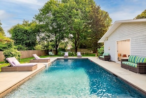 Fully Fenced In Yard 
Crystal Clear Sparkling Gunite Pool