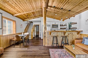 Fully renovated home with the cozy cabin feel.