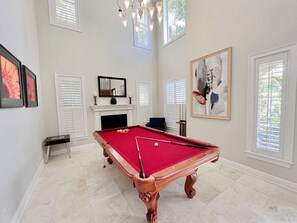 Large Billiards Table for your family to enjoy!