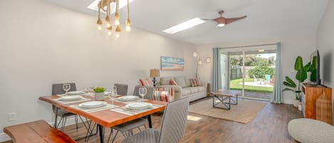 Dining Room Table and Living Room