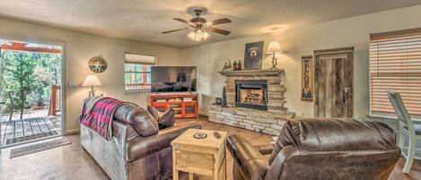 Ruidoso Vacation Rental | 2BR | 2BA | 1,062 Sq Ft | Steps Required