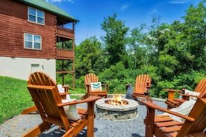 Enjoy a quiet evening around the fire pit recapping the day, telling stories, or roasting s'mores