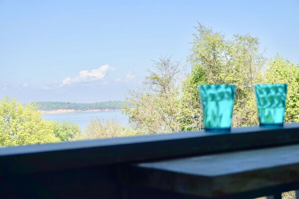 View of the bay from the deck.