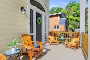 Front porch with seating