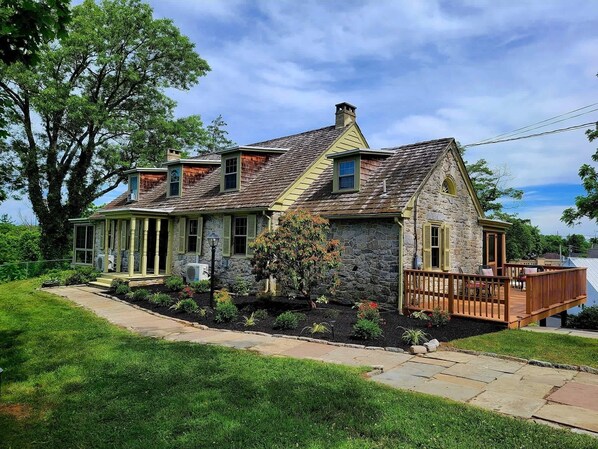 Downingtown Manor, the upper level, 3 bedroom area for guests, offering spectacular views