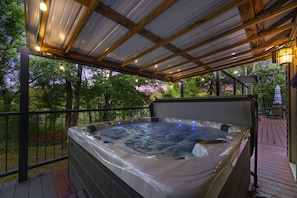 Spa with Creekside View