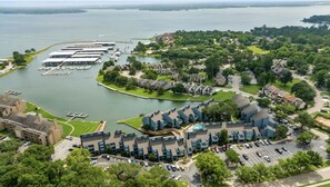Aerial view of your playground including marina, yacht club and 2 restaurants 