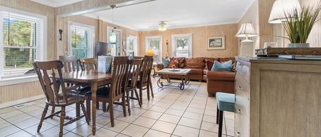 Spacious Living and Dining rooms.