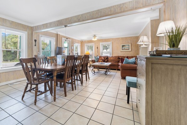 Spacious Living and Dining rooms.