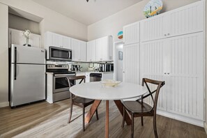 Fully stocked kitchen