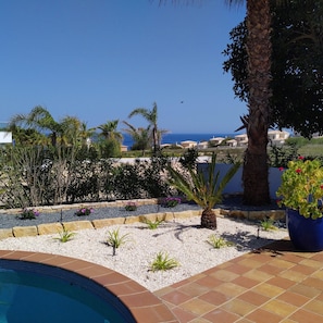 Sea view from the pool of Villa Minamar