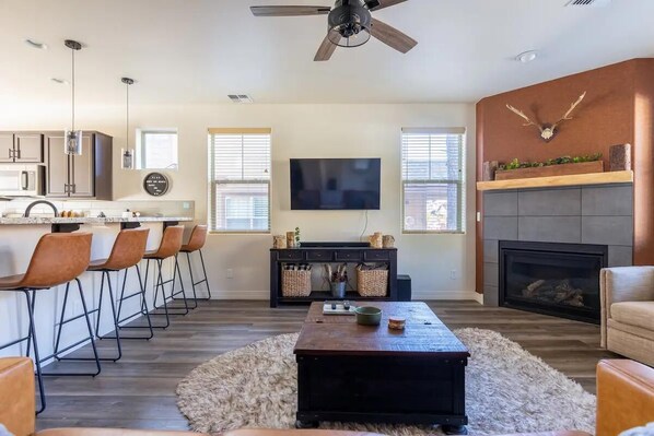 Living Room and Breakfast Bar