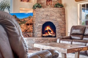 Warm Gas Fireplace