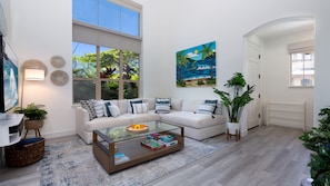 20 foot ceilings for bright and airy