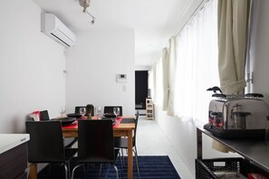 View of kitchen through to sitting room/living spacebest family stays in Tokyo |Pencil House| Tokyo 