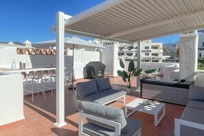 Schöner Platz zum Entspannen im Freien
