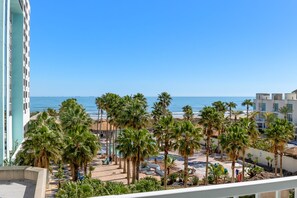 Enjoy the beautiful resort style scene looking out towards the beach from your balcony! Great ocean views from your private balcony!