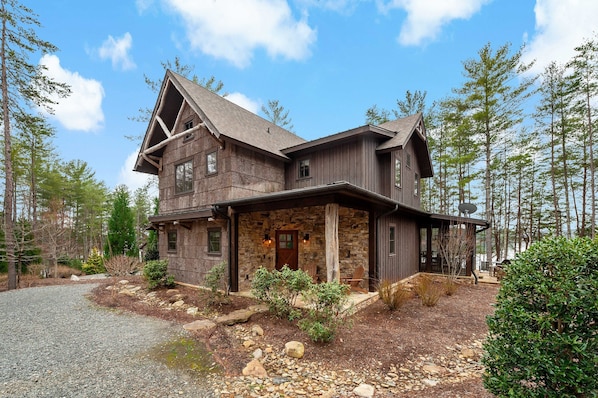 Exterior view of Row House on Lake James.