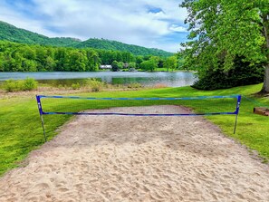 Volleyball court. 