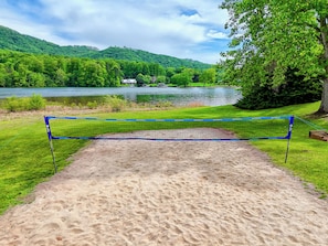 Volleyball court.