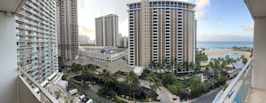 Panaramic view from the lanai (balcony) of the unit.