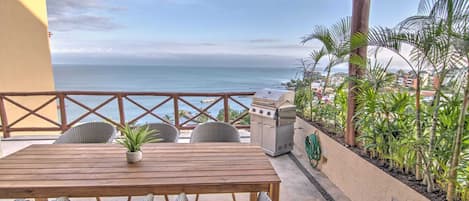 Private patio with amazing views of Banderas Bay