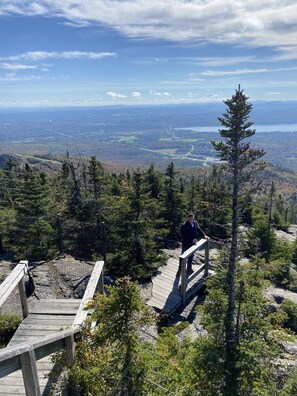 View from the top of Mont Orford after an autumn hike! 6 min drive!