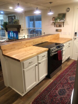 Another view of kitchen. 