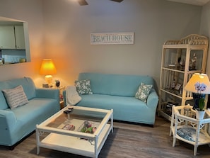 Family room with views of the beach