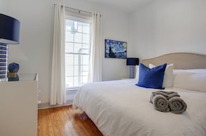 Guest bedroom with king bed