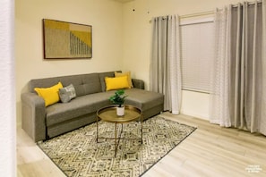 Downstairs Den with pullout sofa
