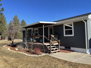 Back door and grill deck