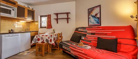 Praktische kleine flat aan de skipistes van Chamonix