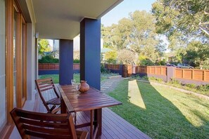 Enjoy a cuppa or a glass of you favourite beverage on the alfresco deck.