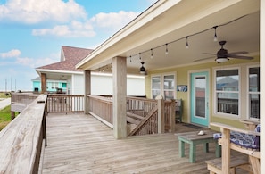 Take in the views of the ocean from this spacious deck!