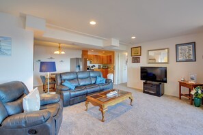 Living Room | Smart TV | Homeowner Occupies Upper Unit | 1,200 Sq Ft