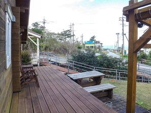 ・ You can overlook the blue sea of Okinawa from the terrace / terrace