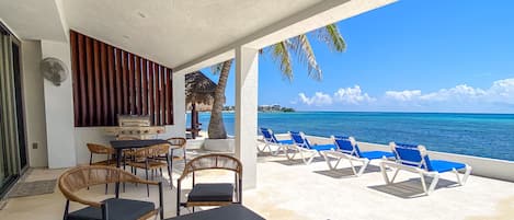 Private Beachfront Patio