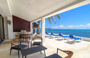 Private Beachfront Patio