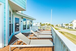 Soak in the sun on the large open deck.